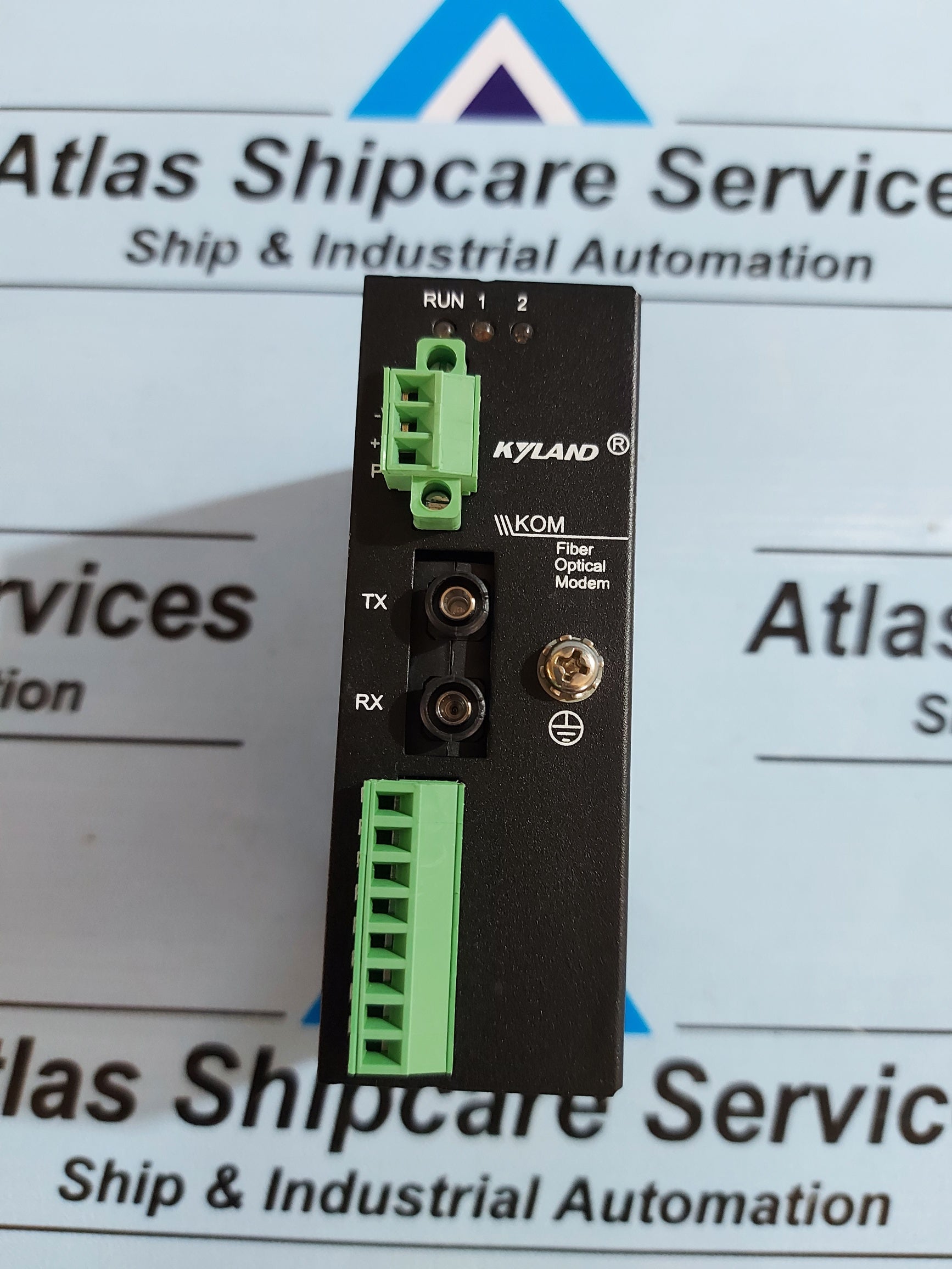 KYLAND KOM200-1S-FC40-485/232-L3 DIN-RAIL SERIAL TO FIBER MEDIA CONVETER